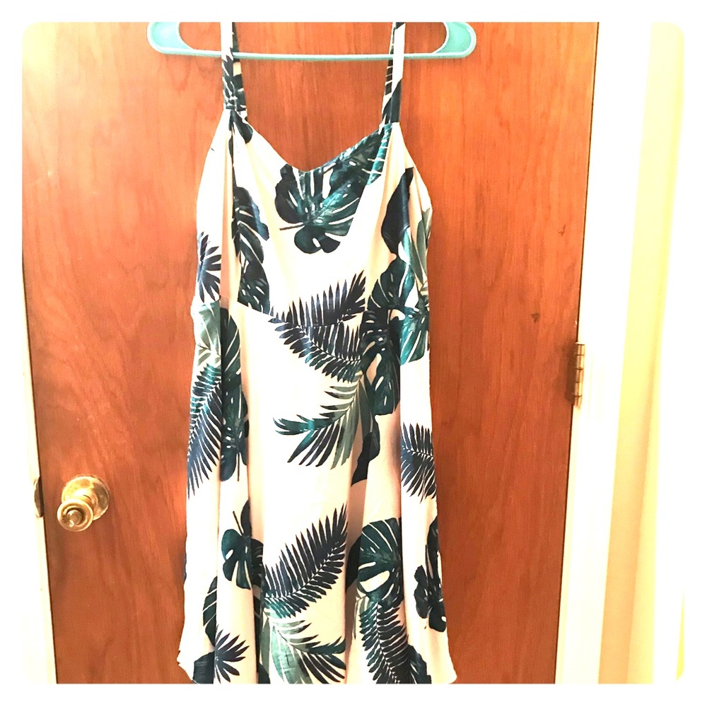 Palm leaves sundress
